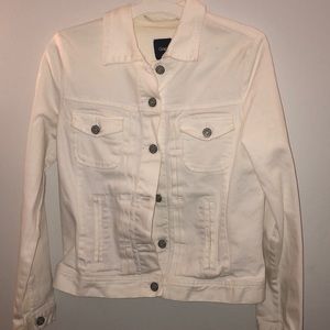 White jean jacket